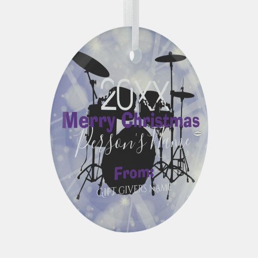 Drummers Weihnachtsschmuck HAMbWG (Vorderseite Rechts)