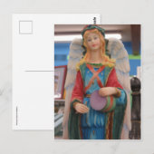 Drumming Angel Postkarte (Vorne/Hinten)