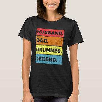 Drumming Drum Set Husband Vater für Drummer und Pe T-Shirt