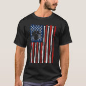 Drumming Drummer American USA Flag 4. Juli Männer T-Shirt (Vorderseite)