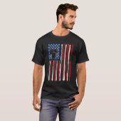 Drumming Drummer American USA Flag 4th Of July Men T-Shirt (Vorne ganz)