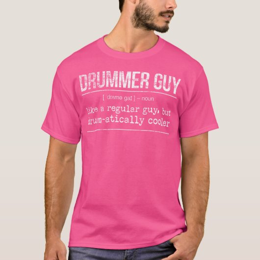 Drumming - Drummer Typ - Funny Drummer T-Shirt (Vorderseite)