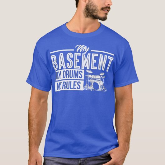 Drumming Drumset Drum Musiker Drummer T-Shirt (Vorderseite)
