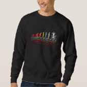 Drumming Evolution Drummer Instrumentalist Rock An Sweatshirt (Vorderseite)