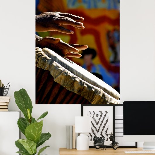 Drumming Hands Poster (Heimbüro)