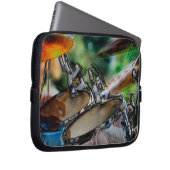 Drumming in Aktion Laptopschutzhülle (Vorne Rechts)