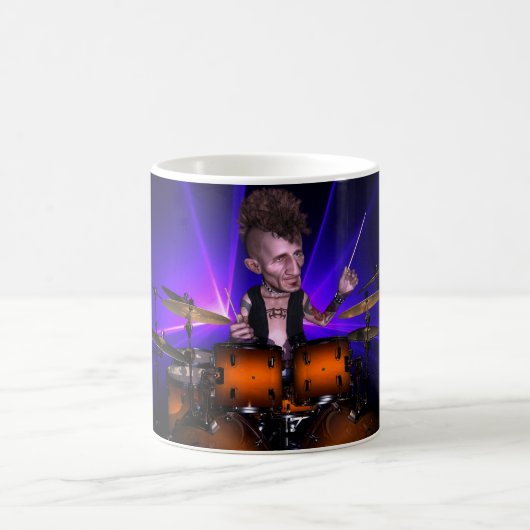 Drumming mit der Lasers-Tasse Kaffeetasse (Mittel)