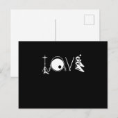 Drumming Musicians Music Lovers Drummer Rock Band Postkarte (Vorne/Hinten)