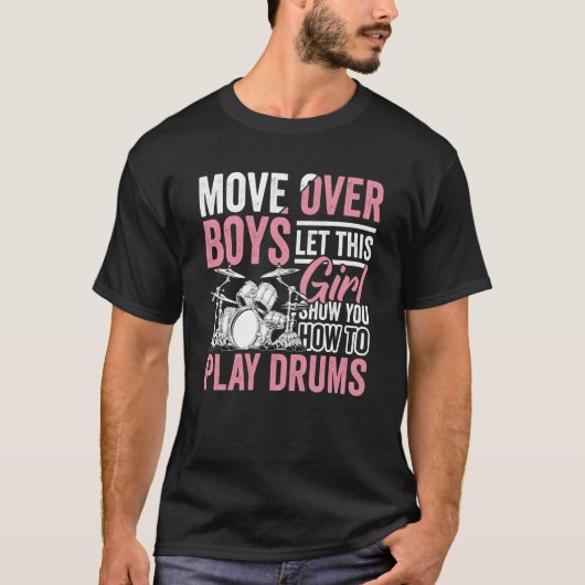 Drumming Player Apparel Drummer Quote Drumset für T-Shirt (Vorderseite)