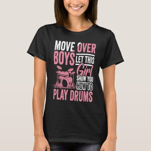 Drumming Player Apparel Drummer Quote Drumset für T-Shirt (Vorderseite)