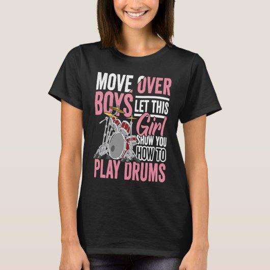 Drumming Player Apparel Drummer Quote Drumset für T-Shirt (Vorderseite)