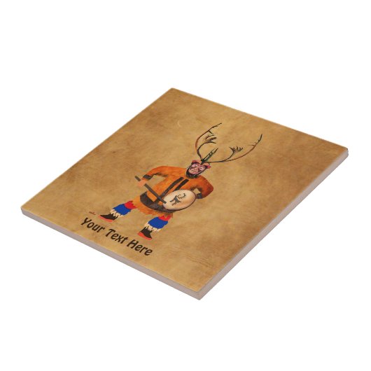 Drumming Shaman Fliese (Seite)