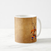 Drumming Shaman Kaffeetasse (VorderseiteRechts)
