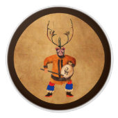 Drumming Shaman Keramikknauf (Vorderseite)