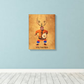 Drumming Shaman Leinwanddruck (Insitu (Holzboden))