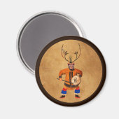 Drumming Shaman Magnet (Vorderseite/Rückseite)