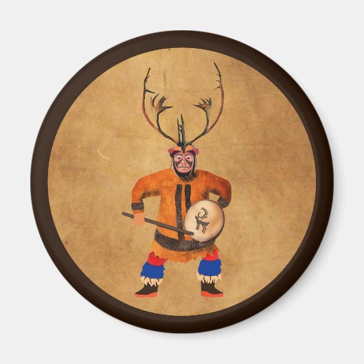 Drumming Shaman Magnet (Vorne)