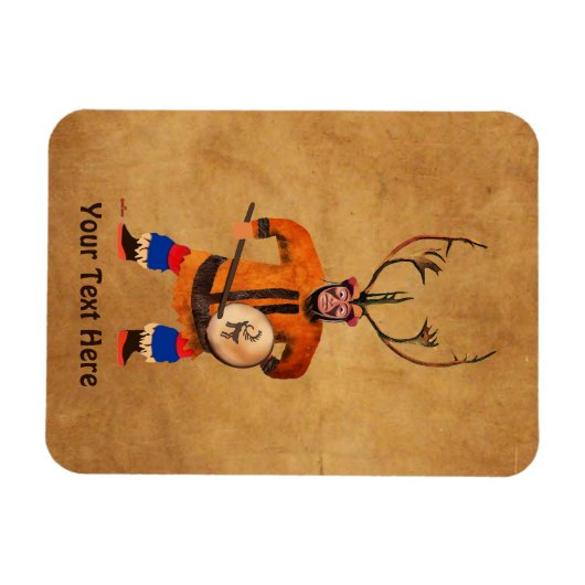 Drumming Shaman Magnet (Horizontal)