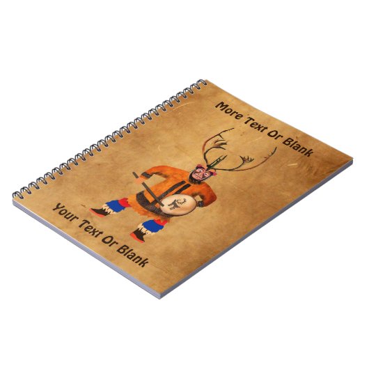 Drumming Shaman Notizblock (Linke Seite)