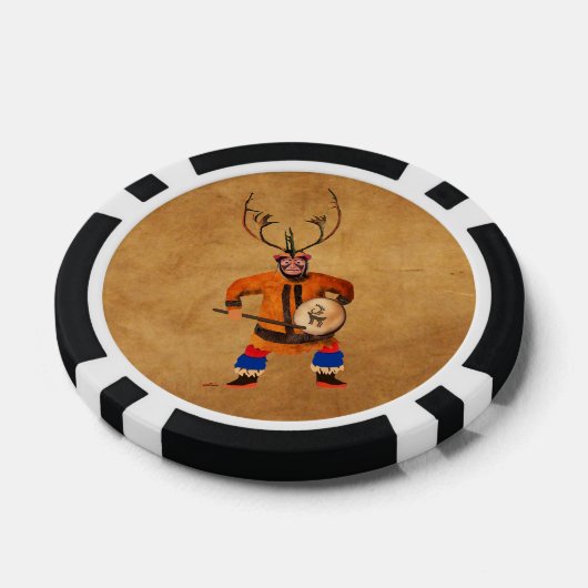 Drumming Shaman Pokerchips (Einzeln)