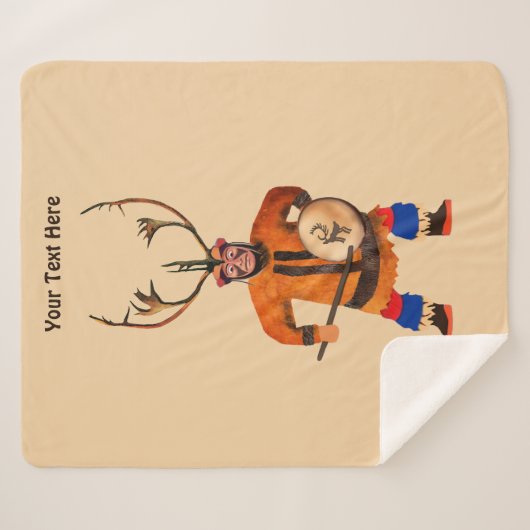 Drumming Shaman Sherpadecke (Vorderseite (Horizontal))