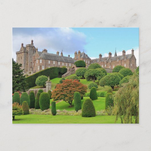Drummond Castle and Gardens, Perthshire, Schottlan Postkarte (Vorderseite)