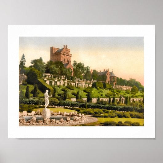 Drummond Castle, Perthshire Schottland Poster (Vorne)