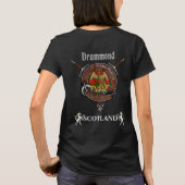 Drummond Clan Abzeichen mit Schwertern T-Shirt (Rückseite)