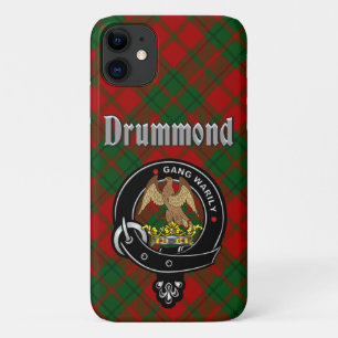 Drummond-Clan-Abzeichen- und Tartan-Handyhülle Case-Mate iPhone Hülle