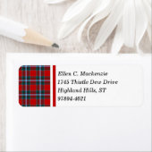 Drummond Clan Bright Red und Sky Blue Tartan (Insitu)