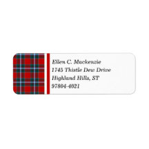 Drummond Clan Bright Red und Sky Blue Tartan