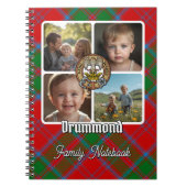 Drummond Familienfoto-Collage Notizblock (Vorderseite)