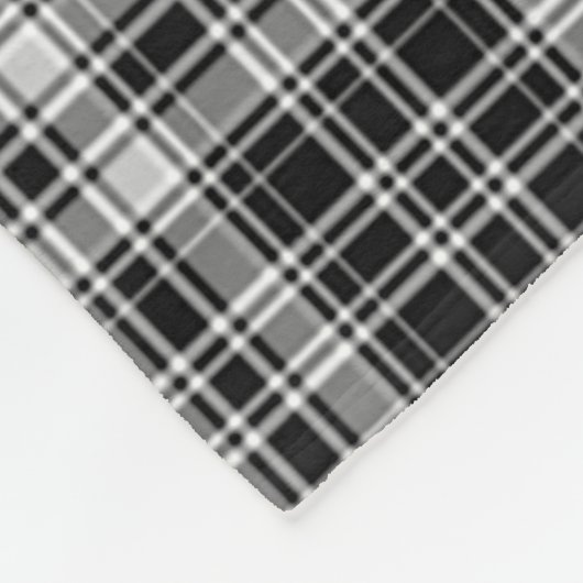 Drummond Gray Kariert Fleecedecke (Ecke)