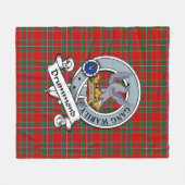 Drummond Modern Clan Abzeichen Tartan Kariert Fleecedecke (Vorderseite (Horizontal))