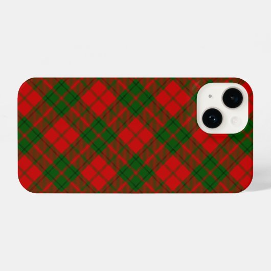 Drummond tartan rot kariert iPhone hülle (Rückseite (Horizontal))
