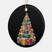 Drumms Xmas Christmas Tree Drummer Keramik Ornament (Links)