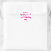 Drump entblößt sich selbst Hankamer Artjunkhaus Co Runder Aufkleber (Tasche)
