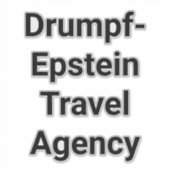 Drumpf-Epstein Reiseagentur Hankamer Artjunkhaus Aufkleber (Vorderseite)