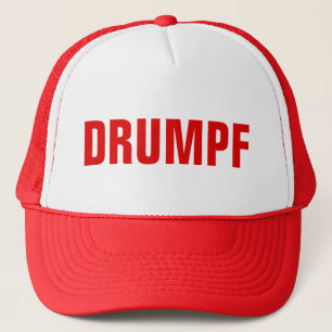 "DRUMPF" Fernlastfahrer-Hut: Anti-Trumpf Hut Truckerkappe