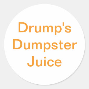 Drump's Müllcontainer-Saft Hankamer Artjunkhaus Le Runder Aufkleber