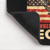 Drumright Oklahoma USA-Flagge 4. Juli Mousepad (Ecke)