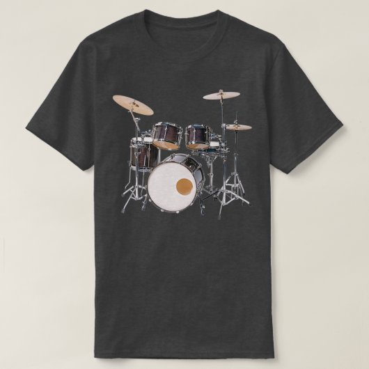 Drums Abbildung 1 T-Shirt (Design vorne)