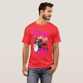 Drums Are For Girls Funny Drummer Gift gift T-Shirt (Vorne ganz)