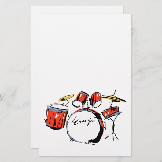 drums briefpapier (Vorne/Hinten)