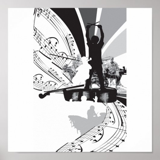 Drums Cello Poster (Vorne)