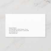 Drums Drummer Drum Player Musician Visitenkarte (Rückseite)