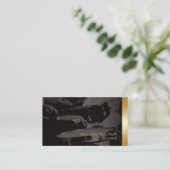 Drums Drummer Drum Player Musician Visitenkarte (Stehend Vorderseite)