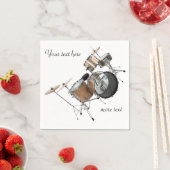 Drums Drummer Drum Set Band Musiker Serviette (Beispiel)