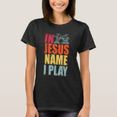 Drums Drummer Drumming Percussion Jesus Christian T-Shirt (Vorderseite)