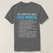 Drums Drummer Drumsticks Gift T-Shirt (Design vorne)